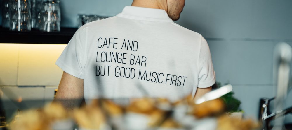 Cafe and Lounge Bar But Good Music First
